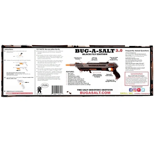 Пушка за насекоми Bug-A-Salt 3.0 Черна ДВОЕН ПАКЕТ с 10% отстъпка ➤ топ цена ➤ sorbe.bg