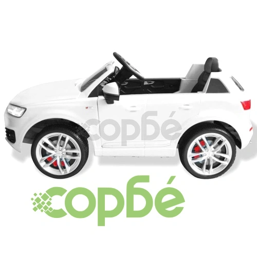 Електрически детски автомобил Audi Q7, бял, 6 V ➤ топ цена ➤ sorbe.bg