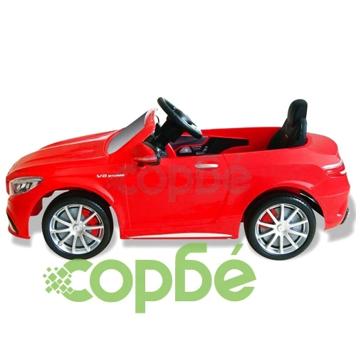 Акумулаторна кола Mercedes Benz AMG S63, червена, 12V ➤ топ цена ➤ sorbe.bg