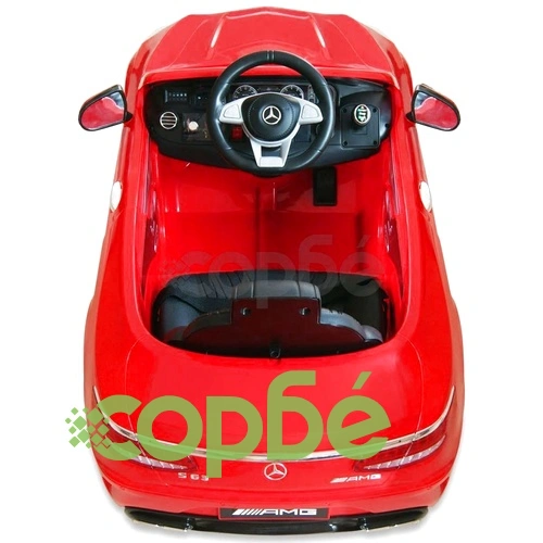 Акумулаторна кола Mercedes Benz AMG S63, червена, 12V ➤ топ цена ➤ sorbe.bg