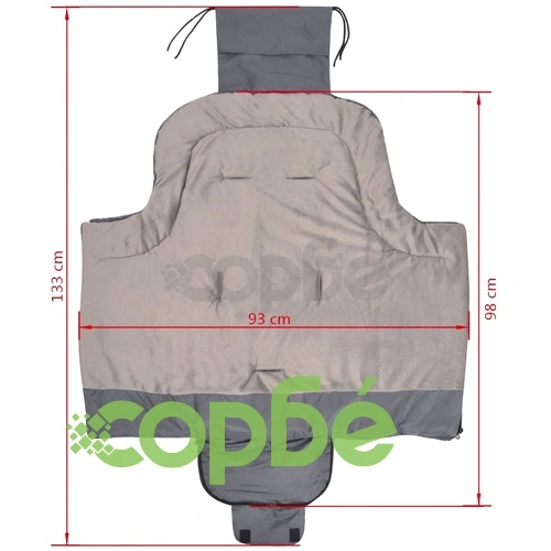 Термочувалче за бебешка количка, 90х45 см, сиво ➤ топ цена ➤ sorbe.bg