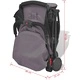 Детска сгъваема количка Pocket Buggy, сива, 89x47,5x104 cм