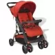 Бебешка количка тип бъги, червена, 102x52x100 см 