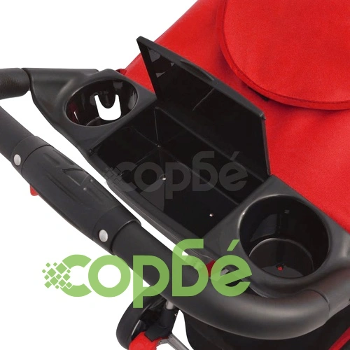 Бебешка количка тип бъги, червена, 102x52x100 см  ➤ топ цена ➤ sorbe.bg