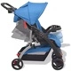 Бебешка количка тип бъги, синя, 102x52x100 см 
