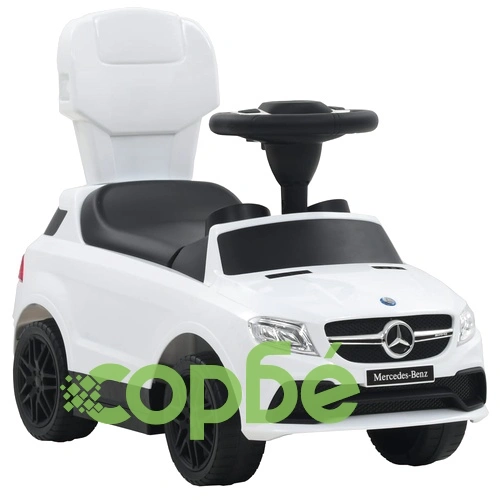 Детска кола за яздене и бутане Mercedes Benz GLE63 бял ➤ топ цена ➤ sorbe.bg