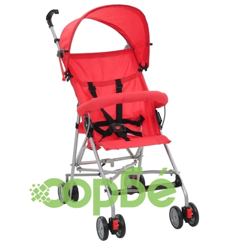 Сгъваема детска количка тип бъги, червена, стомана ➤ топ цена ➤ sorbe.bg
