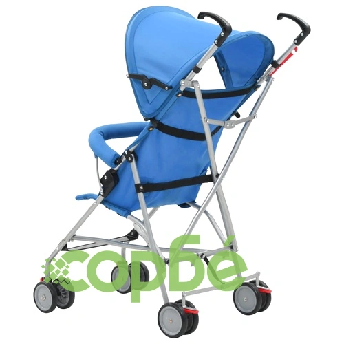 Сгъваема детска количка тип бъги, синя, стомана ➤ топ цена ➤ sorbe.bg