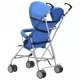 Сгъваема детска количка тип бъги, синя, стомана