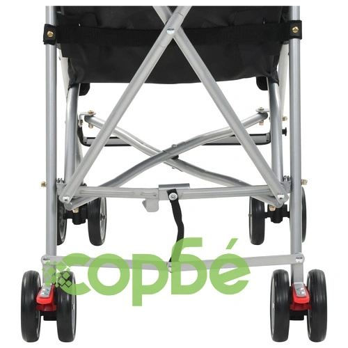 Сгъваема детска количка тип бъги, черна, стомана ➤ топ цена ➤ sorbe.bg