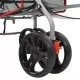 Сгъваема детска количка/бъги 2-в-1, червена, стомана