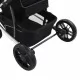 Детска/бебешка количка 2-в-1, таупе и черно, алуминий