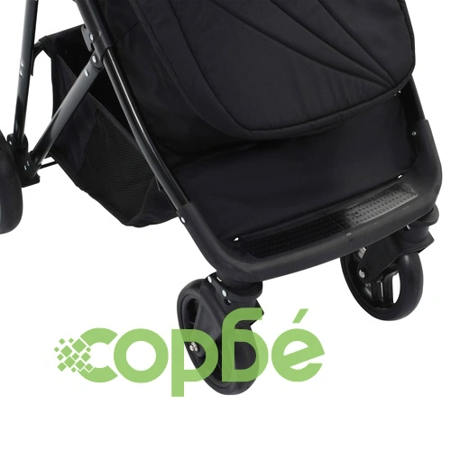 Детска/бебешка количка 2-в-1, червено и черно, стомана ➤ топ цена ➤ sorbe.bg