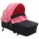Детска/бебешка количка 2-в-1, розово и черно, стомана