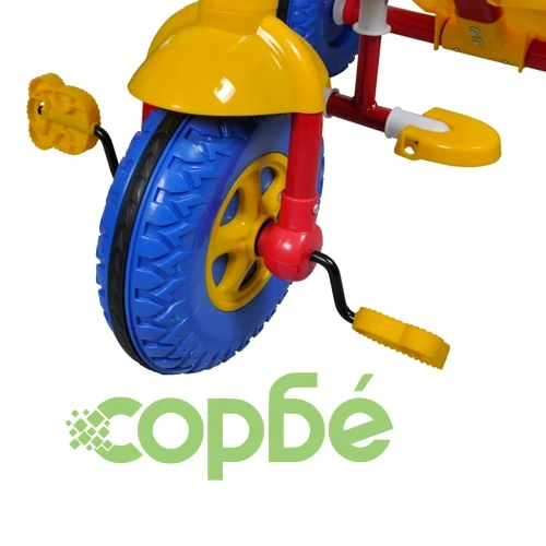 Триколка за малки деца, в червено, жълто и синьо ➤ топ цена ➤ sorbe.bg