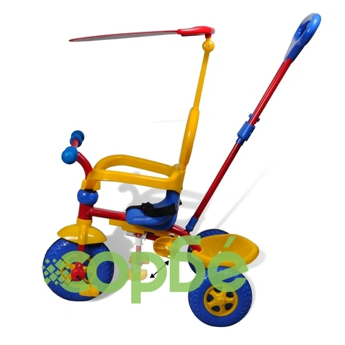 Триколка за малки деца, в червено, жълто и синьо ➤ топ цена ➤ sorbe.bg