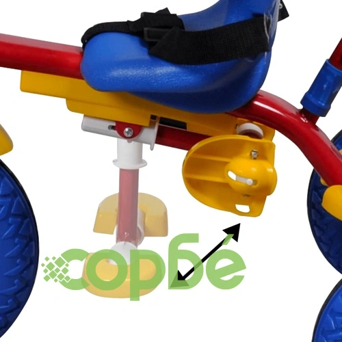 Триколка за малки деца, в червено, жълто и синьо ➤ топ цена ➤ sorbe.bg