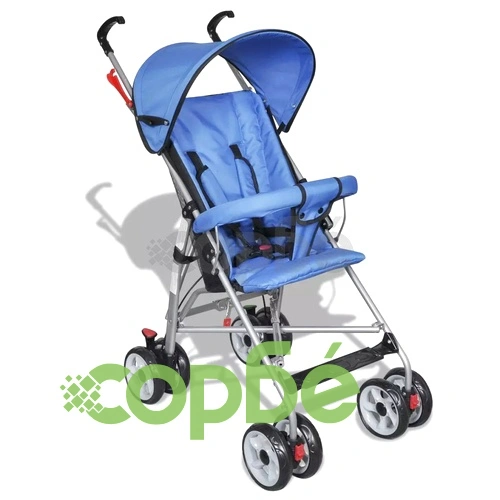 Лятна лека бебешка количка с модерен дизайн, синя ➤ топ цена ➤ sorbe.bg
