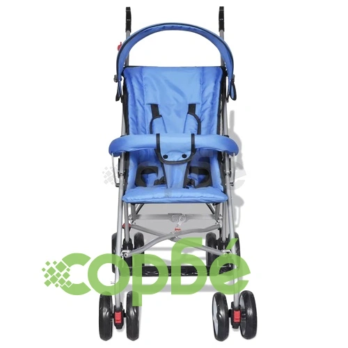 Лятна лека бебешка количка с модерен дизайн, синя ➤ топ цена ➤ sorbe.bg