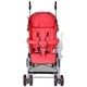 Детска количка с облегалка с 5-позиции, олекотена, червена