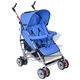 Детска количка с облегалка с 5-позиции, олекотена, синя