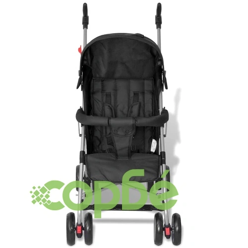 Детска количка с облегалка с 5-позиции, олекотена, черна ➤ топ цена ➤ sorbe.bg