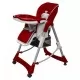 Бебешки стол за хранене, червен, регулируема височина
