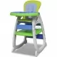 Висок конвертируем стол за бебета 3-в-1, синьо/зелено