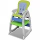 Висок конвертируем стол за бебета 3-в-1, синьо/зелено
