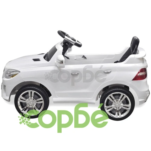 Електрическа кола Mercedes ML350 бяла 6V с дистанционно ➤ топ цена ➤ sorbe.bg