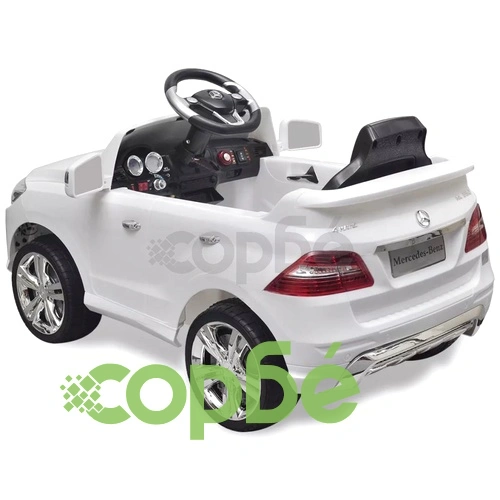 Електрическа кола Mercedes ML350 бяла 6V с дистанционно ➤ топ цена ➤ sorbe.bg