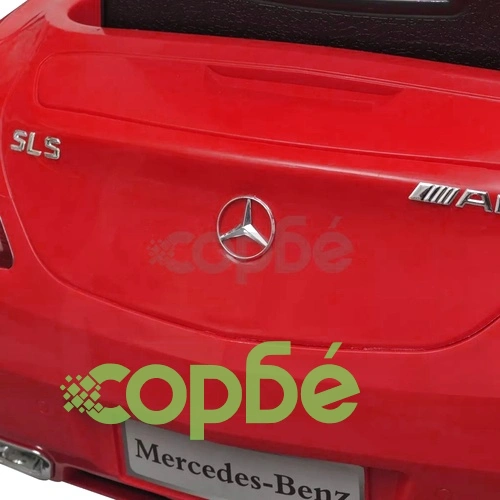 Електрическа кола Mercedes SLS AMG, червена, 6V с дистанционно ➤ топ цена ➤ sorbe.bg