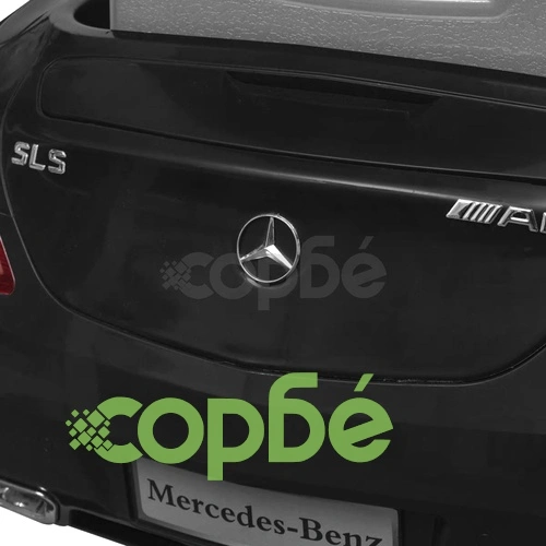 Електрическа кола Mercedes  SLS AMG, черна, 6V с дистанционно ➤ топ цена ➤ sorbe.bg