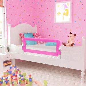 Ограничител за детско легло, 102x42 см, розов