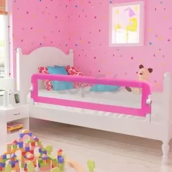 Ограничител за детско легло, 150x42 см, розов