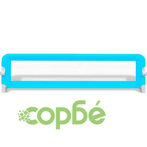 Ограничител за детско легло, 150x42 см, син ➤ топ цена ➤ sorbe.bg