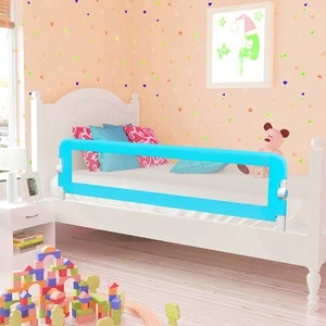 Ограничител за детско легло, 150x42 см, син