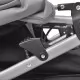 Бебешка количка за близнаци, стомана, сиво и черно