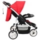 Бебешка количка триколка, червено и черно