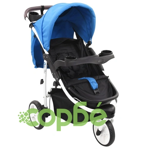 Бебешка количка триколка, синьо и черно ➤ топ цена ➤ sorbe.bg