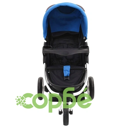 Бебешка количка триколка, синьо и черно ➤ топ цена ➤ sorbe.bg