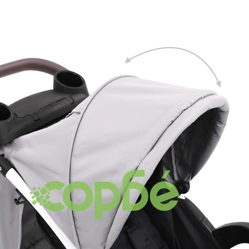 Бебешка количка триколка, сиво и черно ➤ топ цена ➤ sorbe.bg