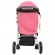 Бебешка количка триколка, розово и черно