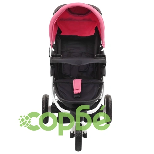 Бебешка количка триколка, розово и черно ➤ топ цена ➤ sorbe.bg