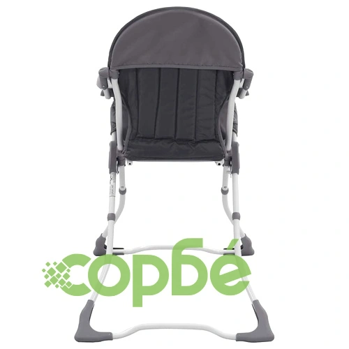 Високо бебешко столче за хранене, сиво и бяло ➤ топ цена ➤ sorbe.bg
