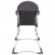 Високо бебешко столче за хранене, сиво и бяло 