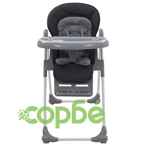 Високо бебешко столче за хранене, сиво ➤ топ цена ➤ sorbe.bg