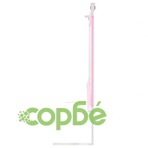 Ограничител за бебешко легло, розов, 140x25 см, плат ➤ топ цена ➤ sorbe.bg