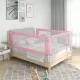 Ограничител за бебешко легло, розов, 140x25 см, плат