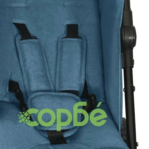 Количка за близнаци, тъмносиня, стомана ➤ топ цена ➤ sorbe.bg